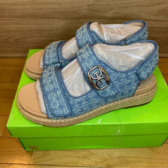 Sam Edelman Shoes - Sam Edelman Arlo Slingback Sandals in Blue Denim - Size 7